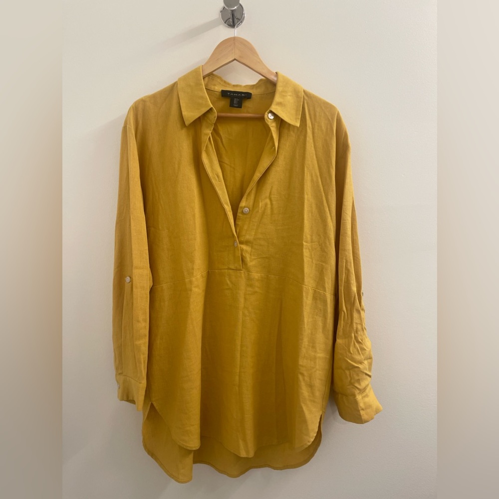 Tahiti Linen Top Size S
